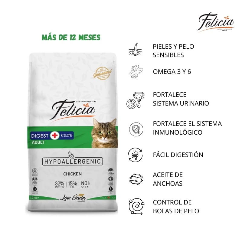 Felicia Hipoalergénico Gato Pollo 2kg