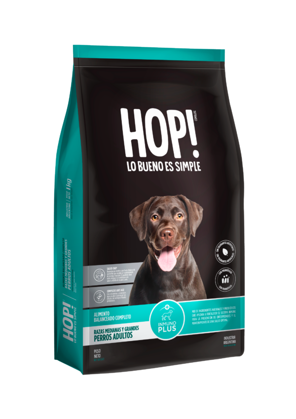 Hop! Perro Adulto Raza Med y Grande x 21 Kg.