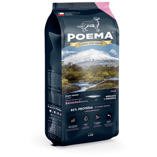 Poema Perro Senior Salmón
