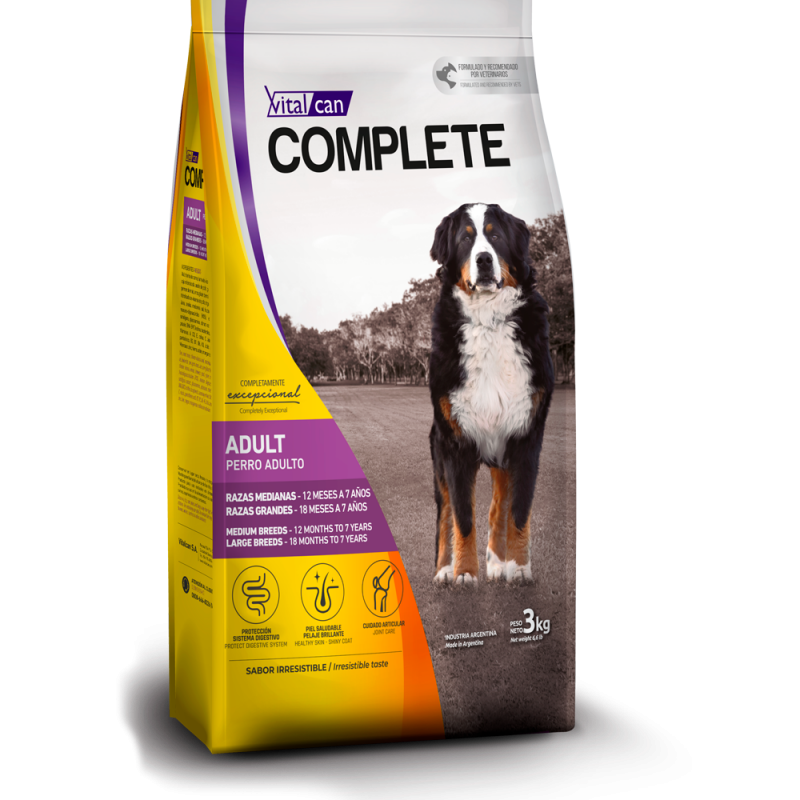 Vitalcan Complete Perro Adulto Raza Mediana y Grande 20Kg