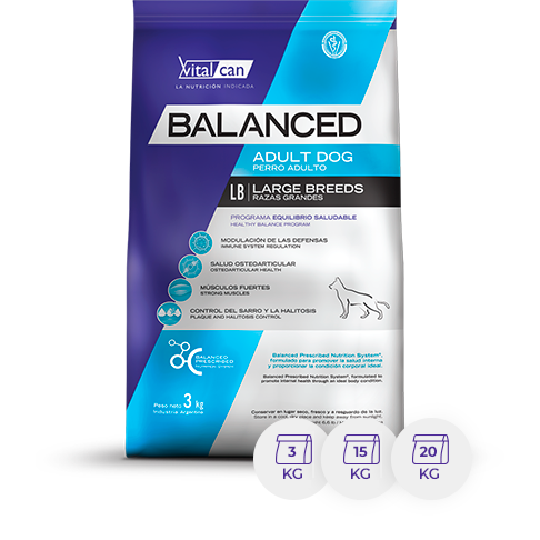 Vitalcan Balanced Raza Mediana 20kg